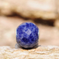 Preview: Trollbeads - Runder Blauer Sodalith, facettiert - WYSIWYG