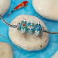 Preview: Elfbeads - Koi Flowerpond-Crimson Lily Blossom