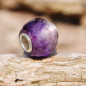 Preview: Trollbeads - Runder Amthyst, facettiert - WYSIWYG