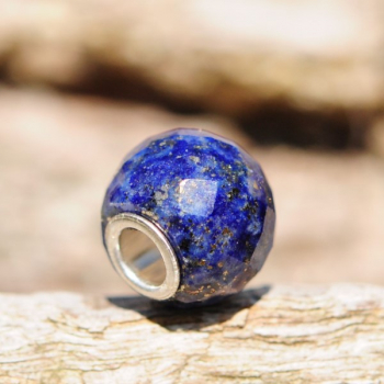 Trollbeads - Runder Lapislazuli, facettiert