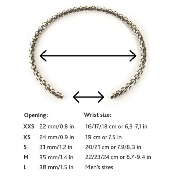 Elfbeads - Silver - Sunflower Bangle