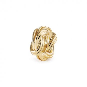 Trollbeads - Doppelter Unendlichkeitsknoten, 18k vergoldet