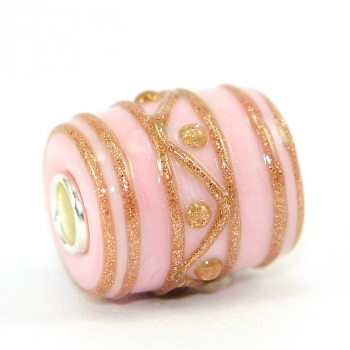 Preview: Eavae Beads - Glas Bead - Long Barrel - Phoenix Pattern