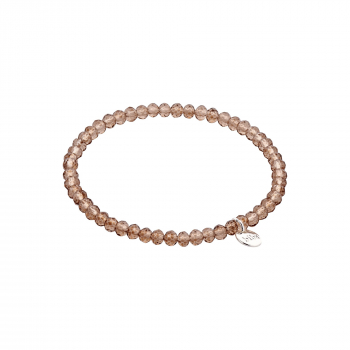 Bracelet Crystal - 4 mm - Noisette
