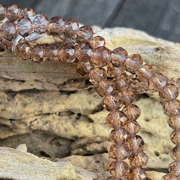 Bracelet Crystal - 4 mm - Noisette