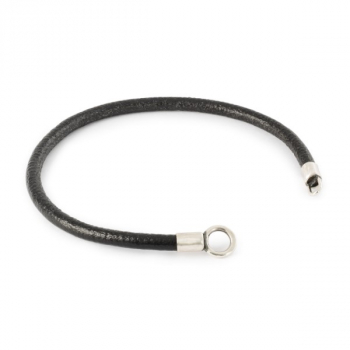 Trollbeads - Single Leather Bracelet, Black