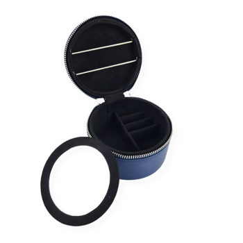 Trollbeads - Round Travel Jewellery Box - blue