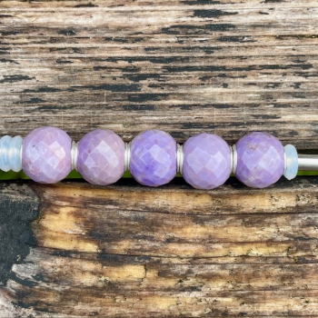 Trollbeads - Runde Purple Jade, facettiert - WYSIWYG