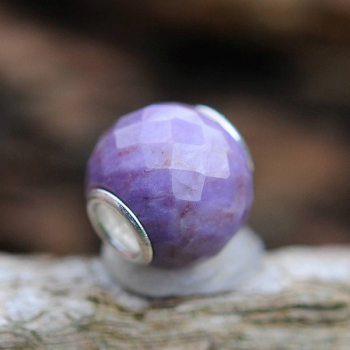 Trollbeads - Runde Purple Jade, facettiert - WYSIWYG