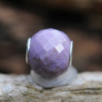 Trollbeads - Runde Purple Jade, facettiert