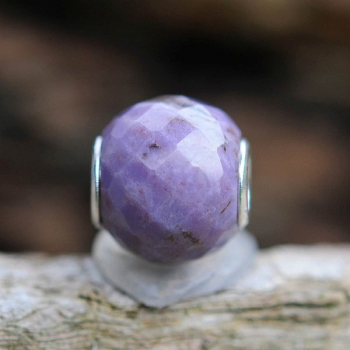 Trollbeads - Runde Purple Jade, facettiert
