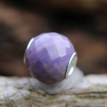 Preview: Trollbeads - Runde Purple Jade, facettiert - WYSIWYG