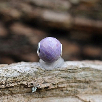 Trollbeads - Runde Purple Jade, facettiert