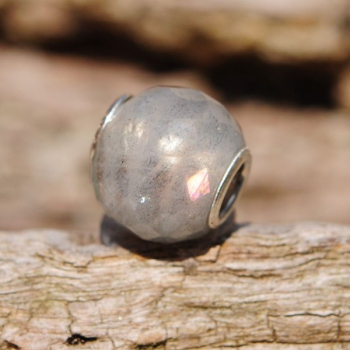 Trollbeads - Runder Labradorit, facettiert