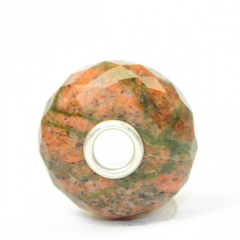 Preview: Trollbeads - Epidot vom Feldspat Jasper - WYSIWYG