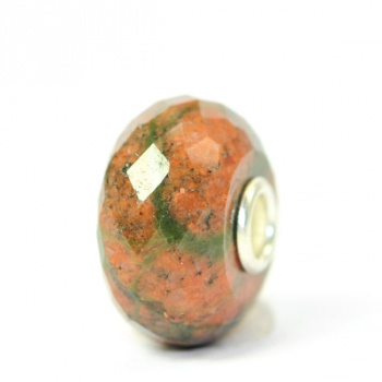 Trollbeads - Epidot vom Feldspat Jasper