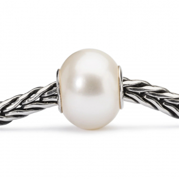 Trollbeads - Weisse Perle