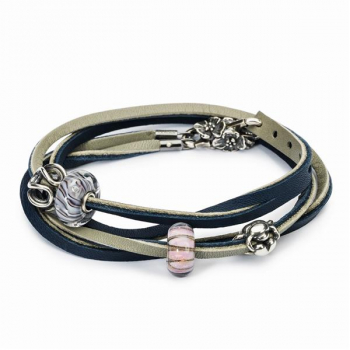 Trollbeads Leder Armband blau (Gebraucht) in Buttwil für CHF 20 - mit