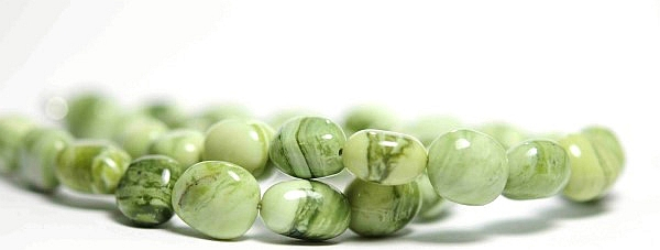 Trollbeads - Essenz Halskette aus Grün Gelbem Calcit - 45cm