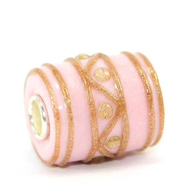 Eavae Beads - Glass Bead - Long Barrel - Phoenix Pattern