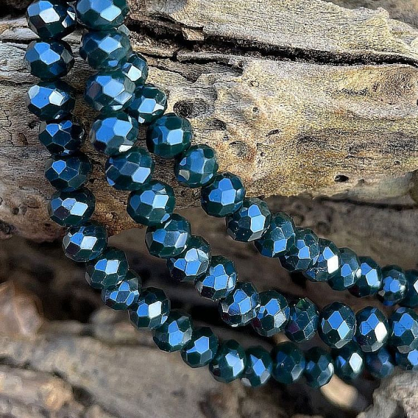 Bracelet Crystal - 4 mm - Forêt Noire