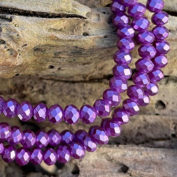Bracelet Crystal - 4 mm - Lavande