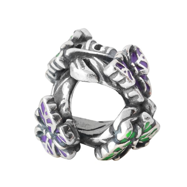 Elfbeads - Summertime Butterflies-Purple Green