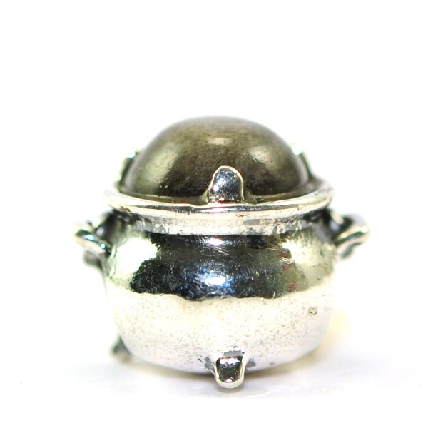 Trollbeads - Mitternachtskessel (Obsidian) - WYSIWYG