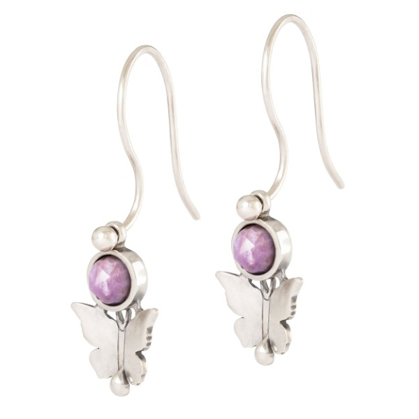 Trollbeads - Schmetterlingskuss Einhänger mit Purple Jade