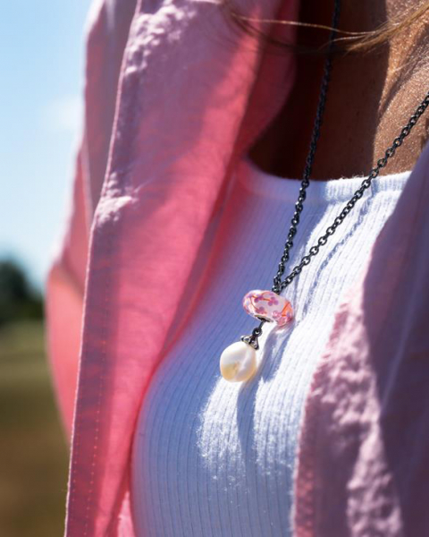 Trollbeads - Pfirsichblüte - People´s Bead 2022