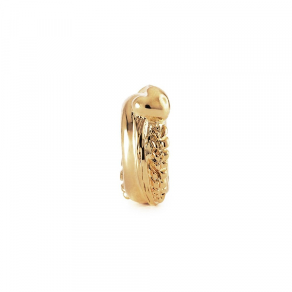 Trollbeads - Herbsherz Spacer, 18k vergoldet