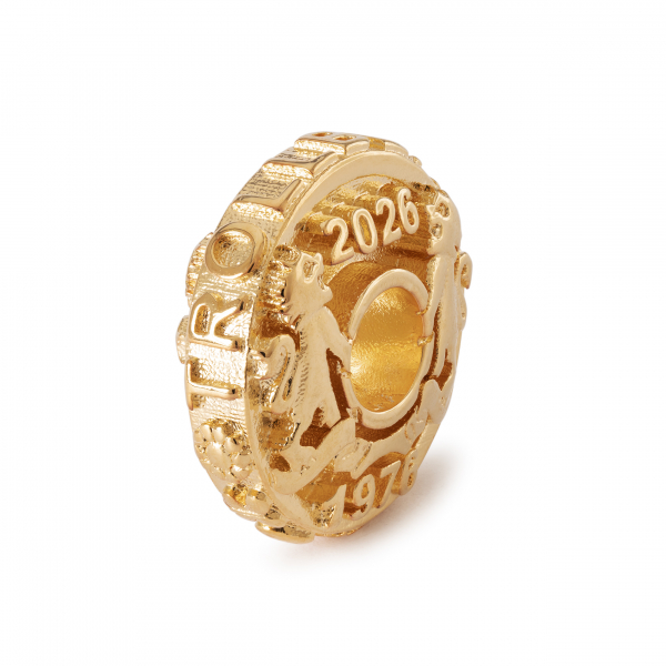 Trollbeads - Jubiläum Münze, vergoldet