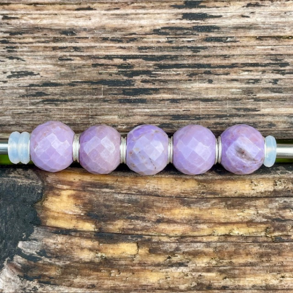 Trollbeads - Runde Purple Jade, facettiert