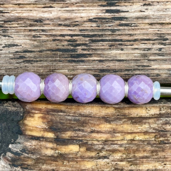 Trollbeads - Runde Purple Jade, facettiert - WYSIWYG