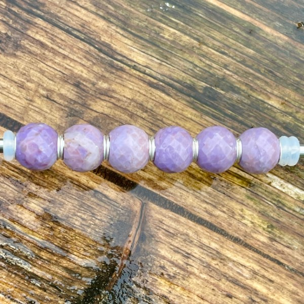 Trollbeads - Runde Purple Jade, facettiert - WYSIWYG