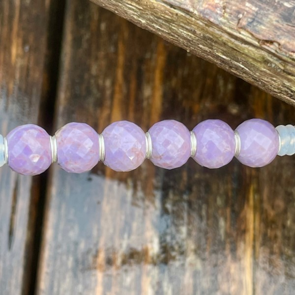 Trollbeads - Runde Purple Jade, facettiert - WYSIWYG