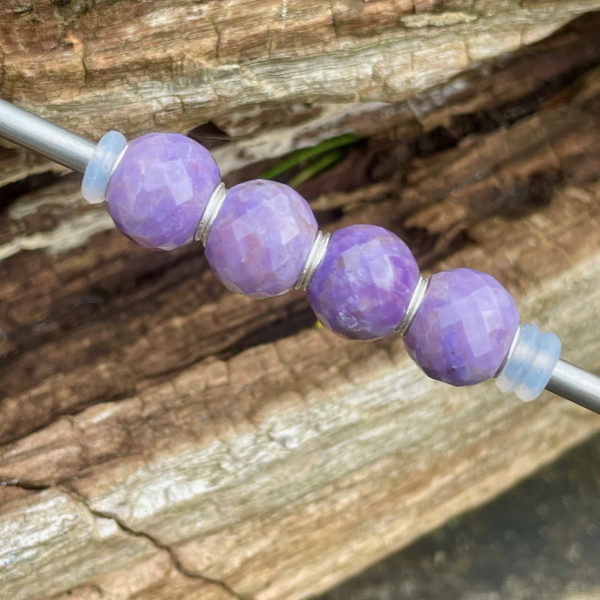 Trollbeads - Runde Purple Jade, facettiert - WYSIWYG