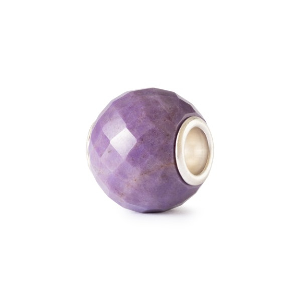Trollbeads - Runde Purple Jade, facettiert