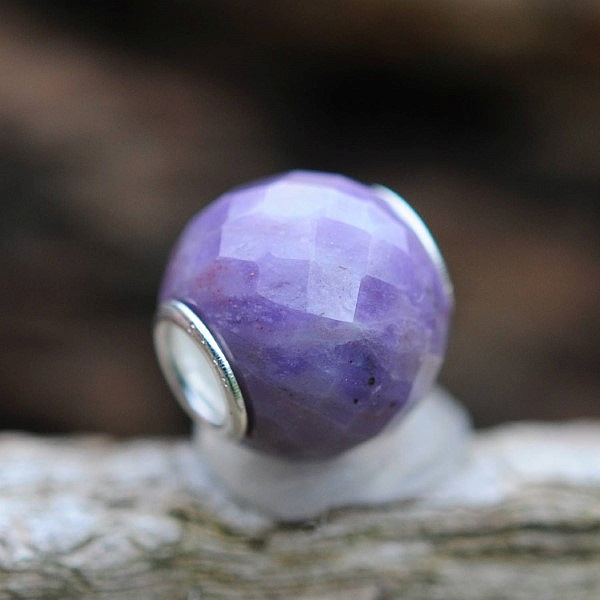 Trollbeads - Runde Purple Jade, facettiert - WYSIWYG