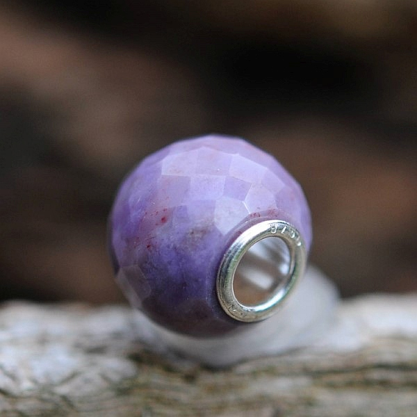 Trollbeads - Runde Purple Jade, facettiert - WYSIWYG