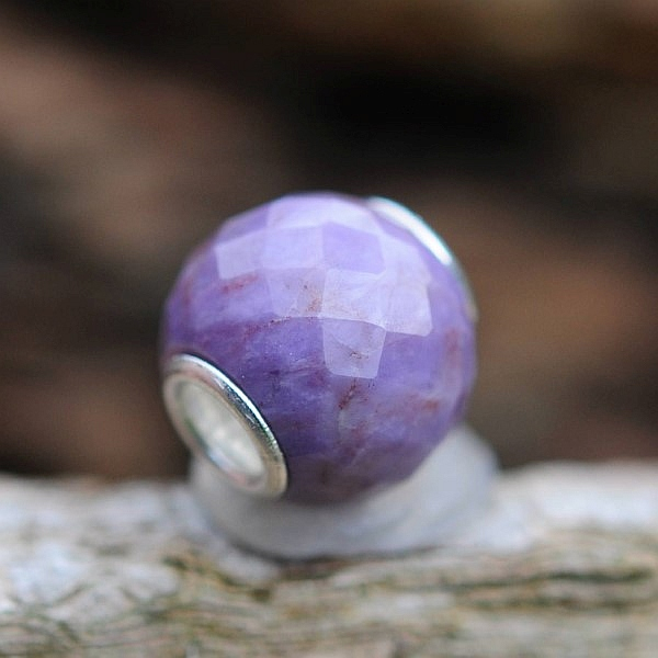 Trollbeads - Runde Purple Jade, facettiert - WYSIWYG