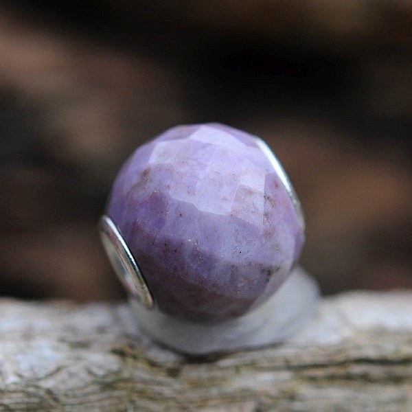 Trollbeads - Runde Purple Jade, facettiert - WYSIWYG