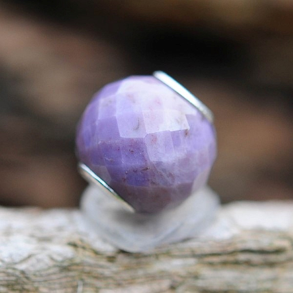 Trollbeads - Runde Purple Jade, facettiert - WYSIWYG