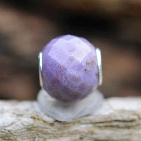 Trollbeads - Runde Purple Jade, facettiert