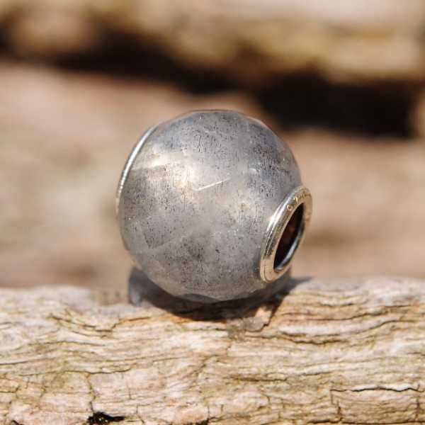 Trollbeads - Runder Labradorit, facettiert