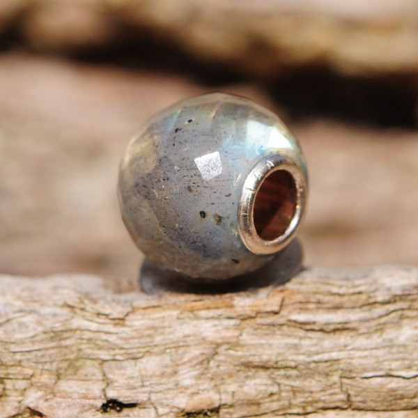 Trollbeads - Runder Labradorit, facettiert