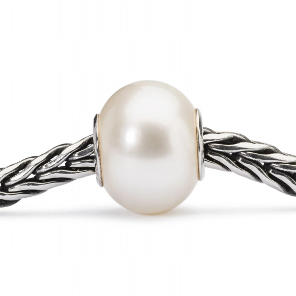 Trollbeads - Weisse Perle