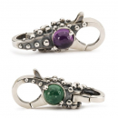 Trollbeads - Purple & Green Lock